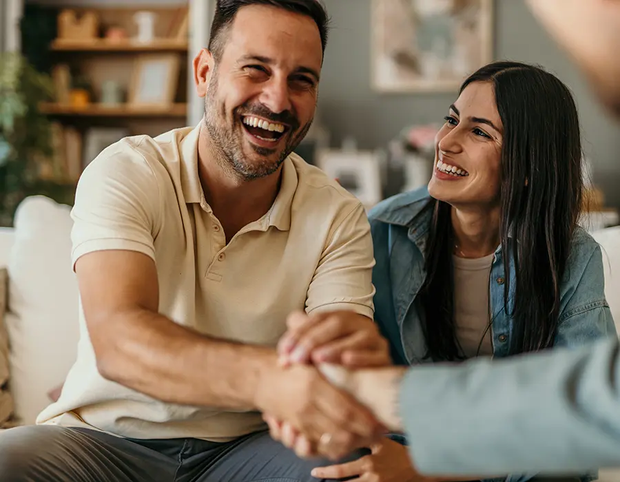 couple meeting with banker