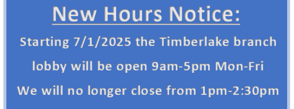 New Branch Hours